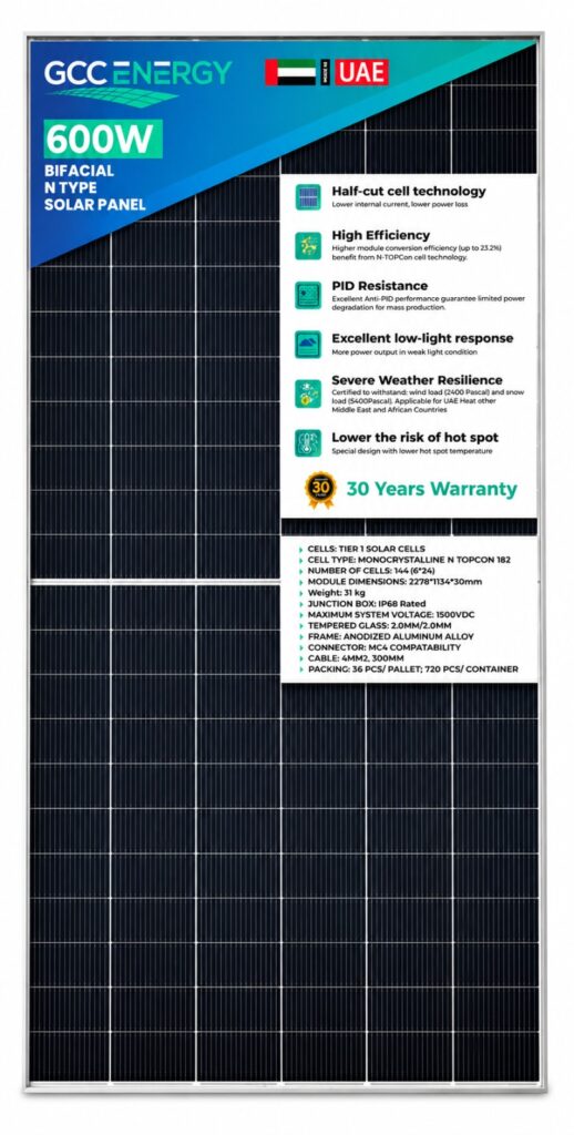 600W BIFACIAL